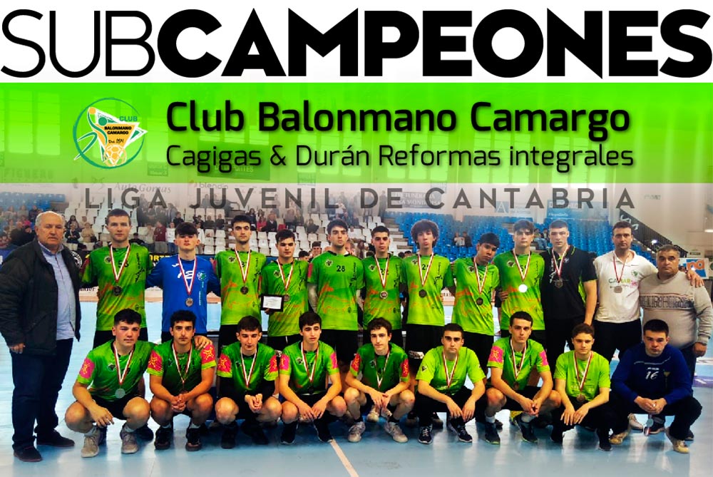 SubCAMPEONES de Liga Juvenil de Balonmano de Cantabria