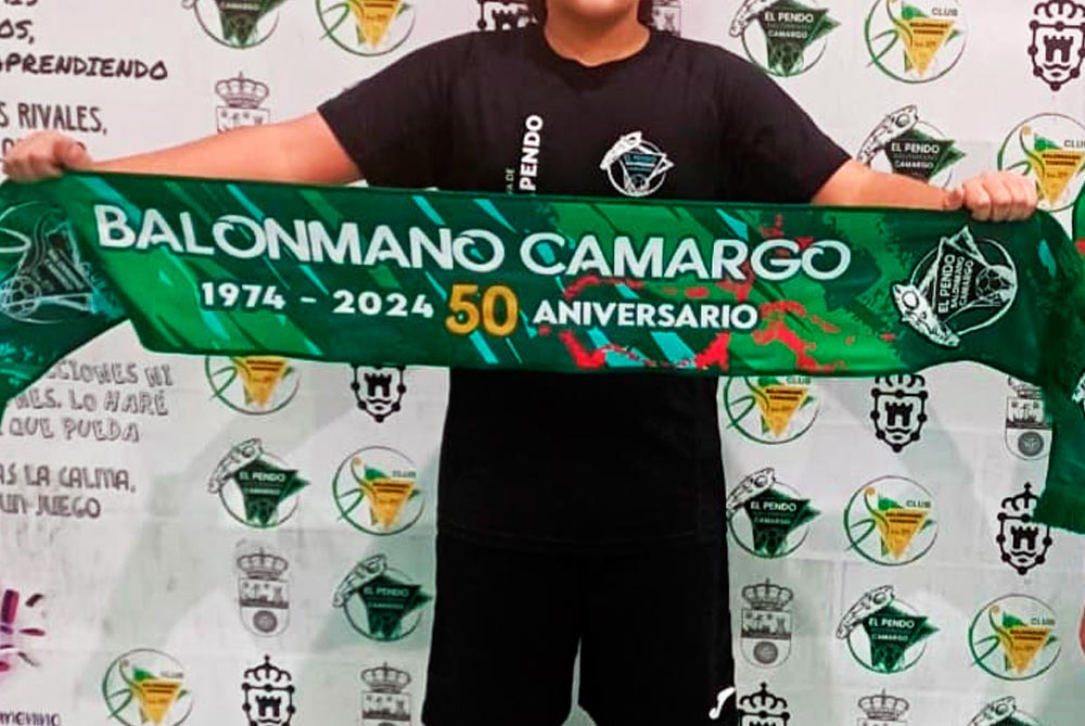 Bufanda oficial del Club Balonmano Camargo